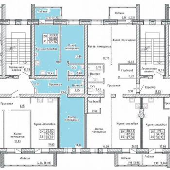 Продается 2-х комнатная квартира, 63,5 м²