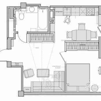 Сдается 2-х комнатная квартира, 45 м²