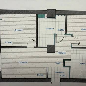 Продается 3-х комнатная квартира, 58,8 м²