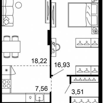 Продается 2-х комнатная квартира, 62 м²