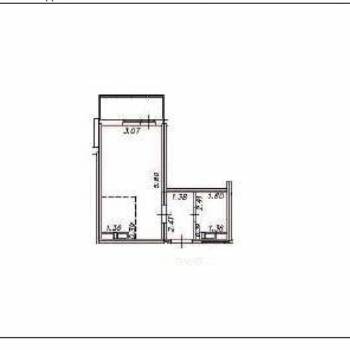 Продается 1-комнатная квартира, 24 м²