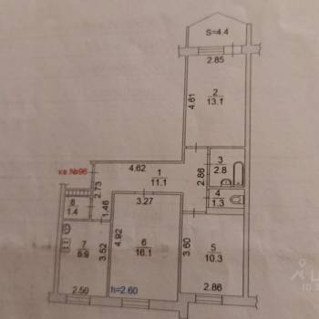 Продается 3-х комнатная квартира, 67,2 м²