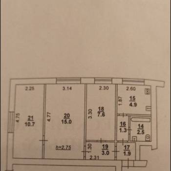 Сдается Многокомнатная квартира, 46,9 м²