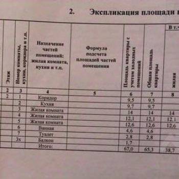 Продается 3-х комнатная квартира, 65 м²