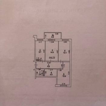 Продается 3-х комнатная квартира, 65 м²