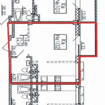 Продается 2-х комнатная квартира, 40 м²