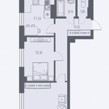 Продается 2-х комнатная квартира, 67,5 м²