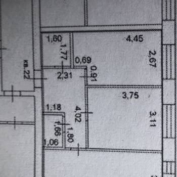 Продается 2-х комнатная квартира, 53,3 м²