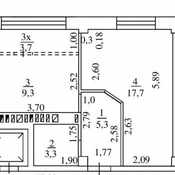 Продается 1-комнатная квартира, 35,6 м²
