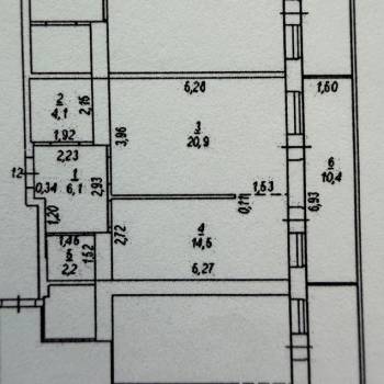 Сдается 2-х комнатная квартира, 58 м²