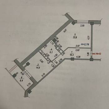 Продается 2-х комнатная квартира, 62 м²