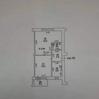 Продается 2-х комнатная квартира, 48 м²