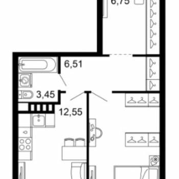 Продается 1-комнатная квартира, 48 м²