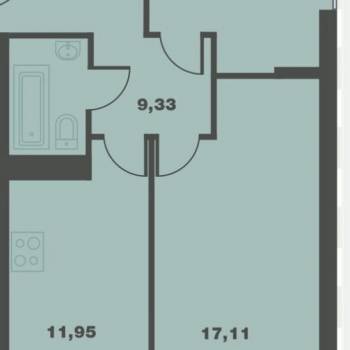 Продается 2-х комнатная квартира, 52,8 м²