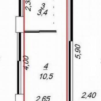 Продается 1-комнатная квартира, 26 м²