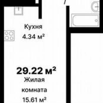Продается 1-комнатная квартира, 26,1 м²