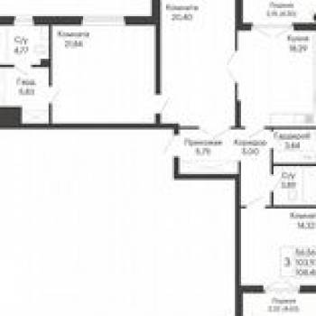 Продается 3-х комнатная квартира, 101,1 м²