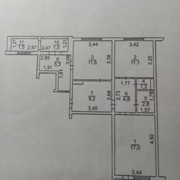 Продается 2-х комнатная квартира, 63 м²