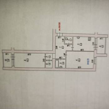 Продается 2-х комнатная квартира, 55,8 м²
