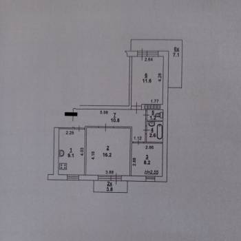 Продается 3-х комнатная квартира, 59,7 м²