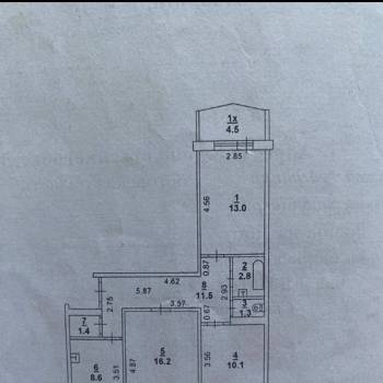 Продается 3-х комнатная квартира, 69,4 м²