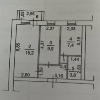 Продается 2-х комнатная квартира, 41,7 м²