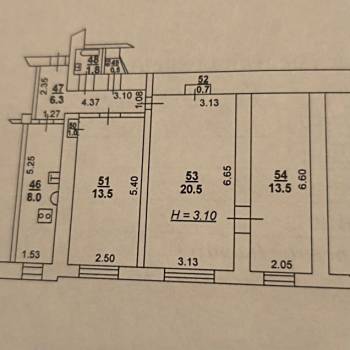 Продается 3-х комнатная квартира, 65 м²
