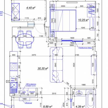 Сдается 2-х комнатная квартира, 60 м²