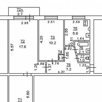 Продается 3-х комнатная квартира, 58,3 м²
