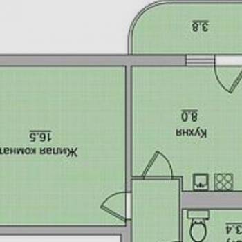 Продается 1-комнатная квартира, 39 м²
