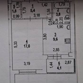 Продается 1-комнатная квартира, 38 м²