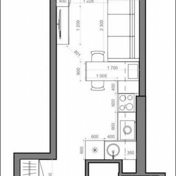 Продается 1-комнатная квартира, 25,5 м²
