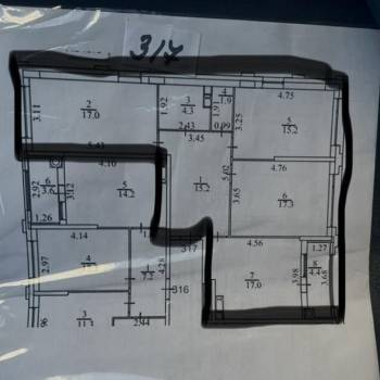 Продается 3-х комнатная квартира, 91 м²