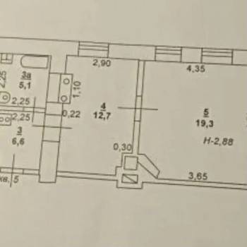 Продается 2-х комнатная квартира, 43,7 м²