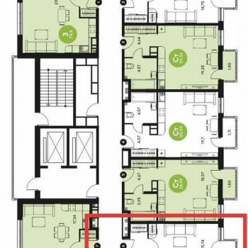 Продается 1-комнатная квартира, 37,2 м²
