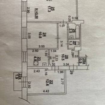 Продается 3-х комнатная квартира, 65 м²