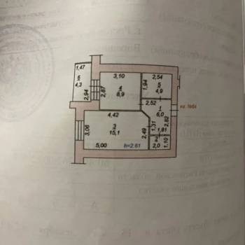 Продается 1-комнатная квартира, 39 м²