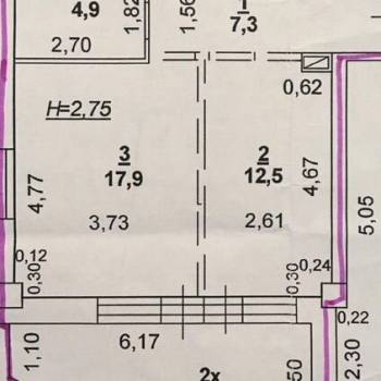 Продается 1-комнатная квартира, 42,6 м²