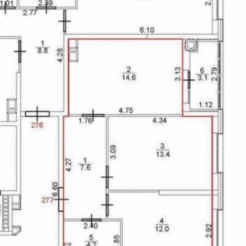 Сдается 2-х комнатная квартира, 51 м²