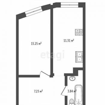 Продается 1-комнатная квартира, 38 м²