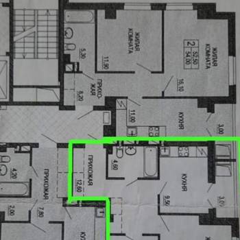 Продается 2-х комнатная квартира, 60 м²