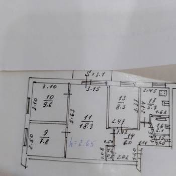 Продается Многокомнатная квартира, 59,3 м²