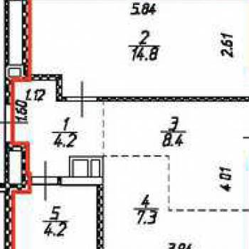 Сдается 2-х комнатная квартира, 39 м²