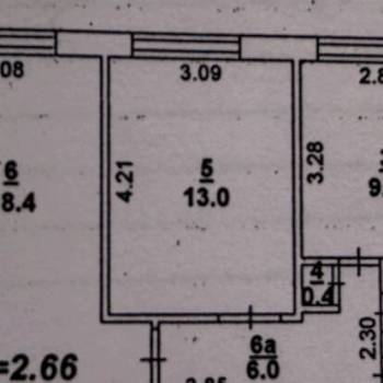 Сдается 2-х комнатная квартира, 51 м²