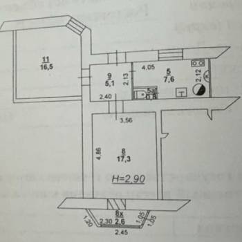 Продается 2-х комнатная квартира, 49,9 м²