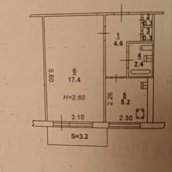Продается 1-комнатная квартира, 31,2 м²