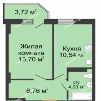 Продается 1-комнатная квартира, 36,5 м²
