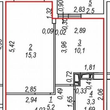 Продается 1-комнатная квартира, 33,9 м²