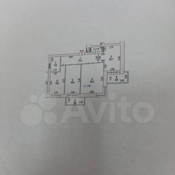 Продается 3-х комнатная квартира, 77 м²