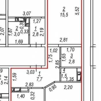 Продается 2-х комнатная квартира, 53 м²